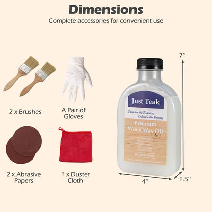 Wood Wax Oil, Teak Care Kit, Restore And Protect, Transparent Outdoor Furniture Accessories at Gallery Canada