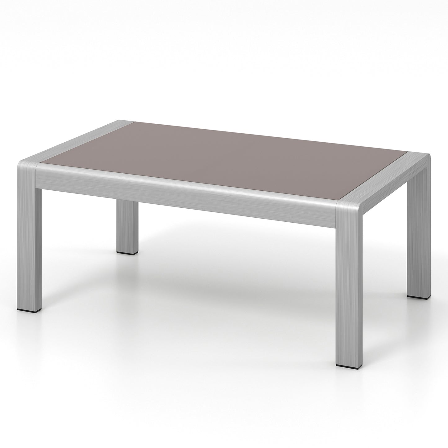 Outdoor Rectangle Coffee Table, Tempered Glass Tabletop, Gray Patio Coffee Tables at Gallery Canada