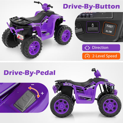 24V Kids Electric ATV, Wireless, For Toddlers 3-8 Years, Purple Powered Ride On Toys at Gallery Canada