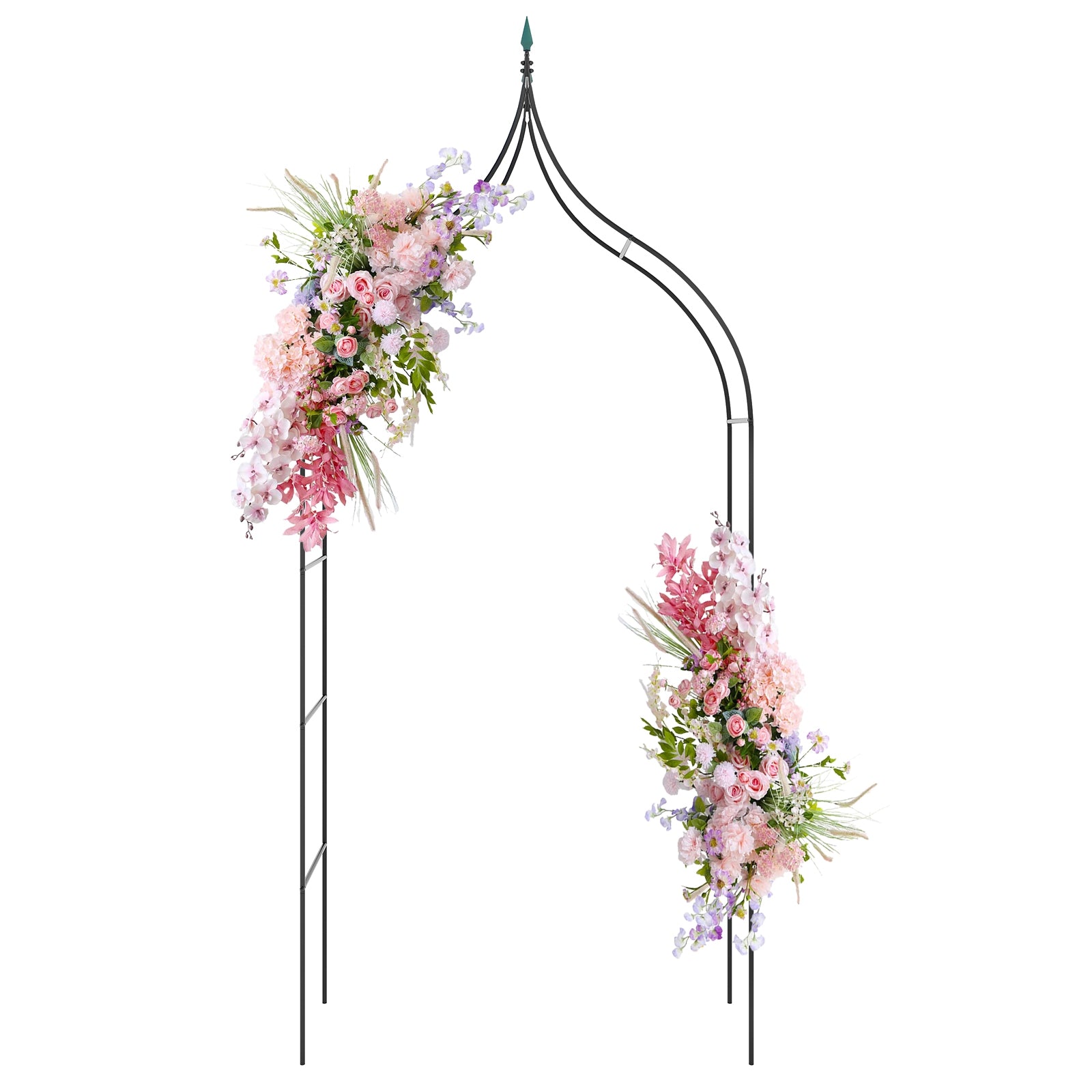 9.5 Feet Metal Garden Arch, For Vine Rose Climbing Wedding, Black Outdoor Decor at Gallery Canada