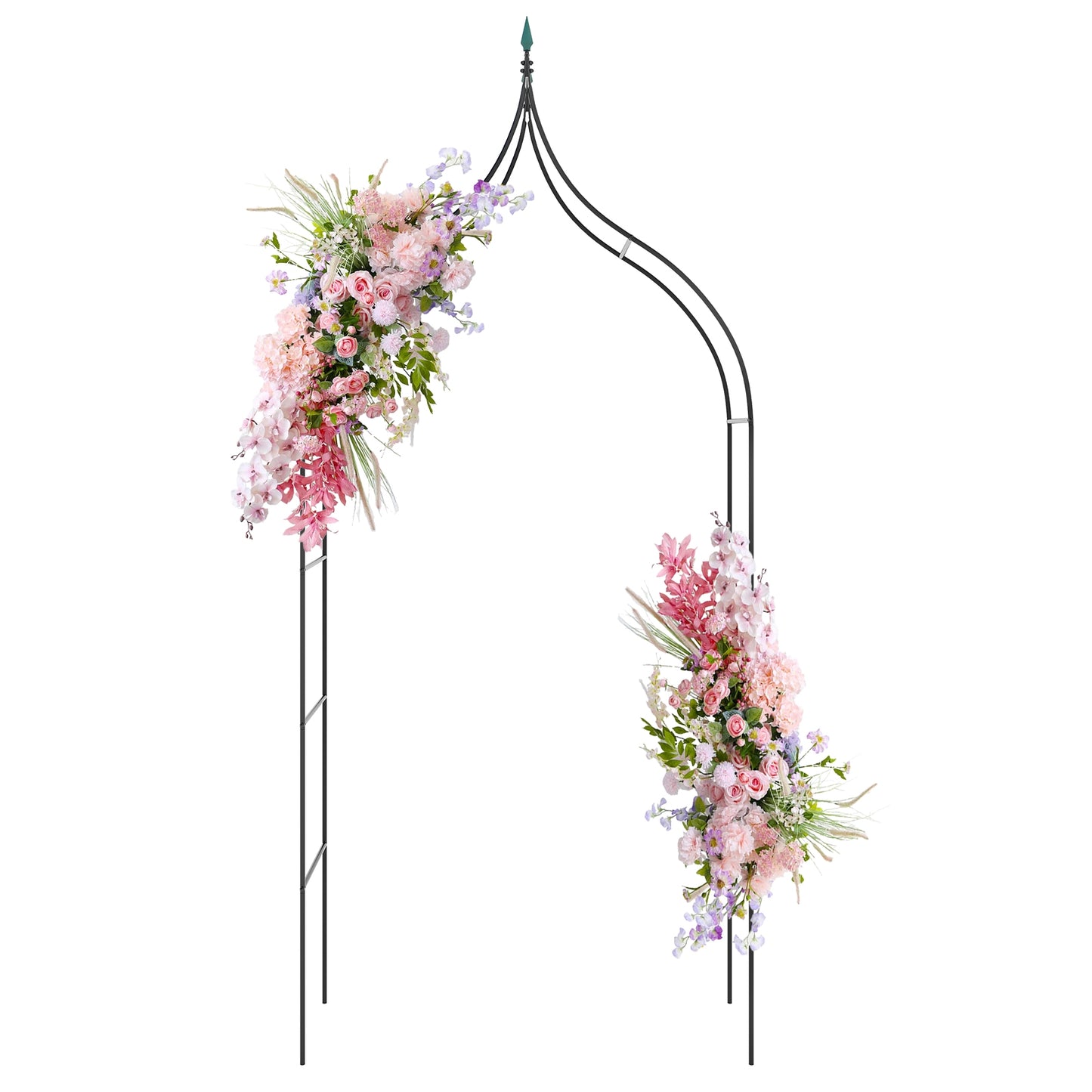 9.5 Feet Metal Garden Arch, For Vine Rose Climbing Wedding, Black Outdoor Decor at Gallery Canada