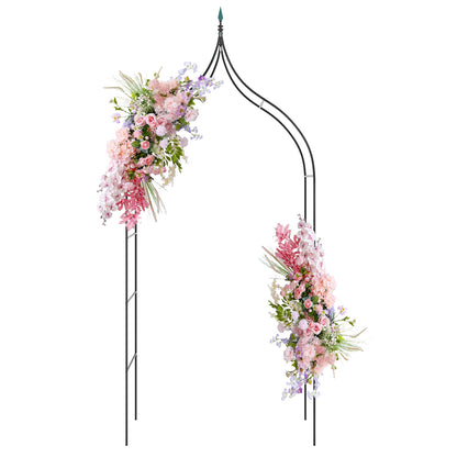9.5 Feet Metal Garden Arch, For Vine Rose Climbing Wedding, Black Outdoor Decor at Gallery Canada