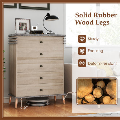 Farmhouse Chest Dresser, Tall Storage Organizer, Grey Dressers & Chests at Gallery Canada