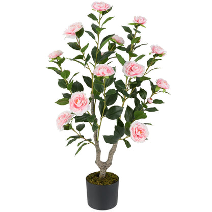 36 Inch Artificial Camellia Tree, Blooming Flower, 1 Pack, Pink Faux Plants at Gallery Canada