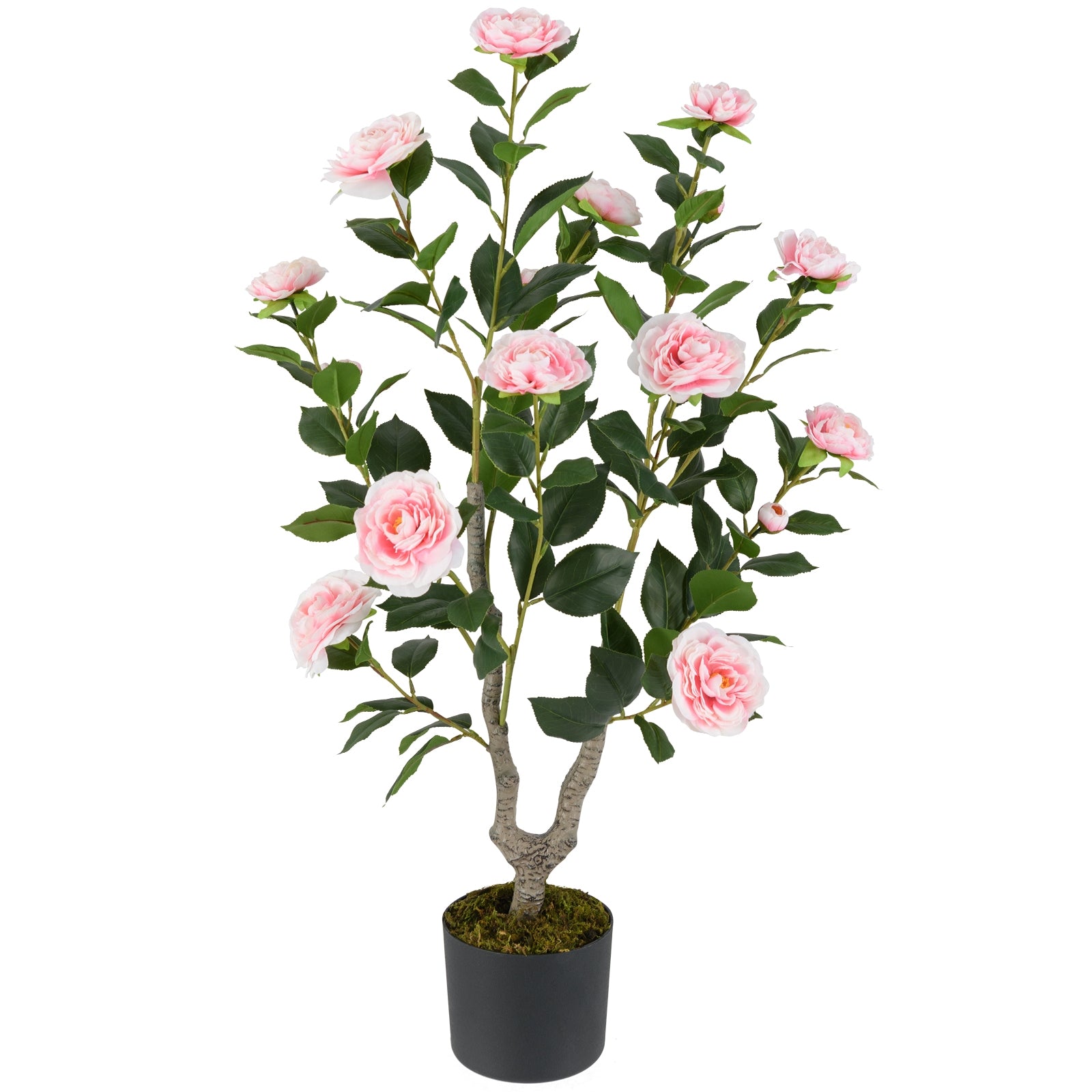 36 Inch Artificial Camellia Tree, Blooming Flower, 1 Pack, Pink Faux Plants Pink at Gallery Canada