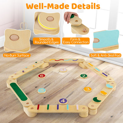 Wooden Balance Beam Set With Stepping Stones, Multicolor Toy Sports at Gallery Canada