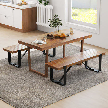 60 Inch Entryway Bench, Rustic Farmhouse Wooden Shoe Rack, Natural Shoe Racks & Storage Benches at Gallery Canada