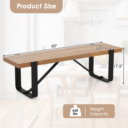 60 Inch Entryway Bench, Rustic Farmhouse Wooden Shoe Rack, Natural Shoe Racks & Storage Benches at Gallery Canada