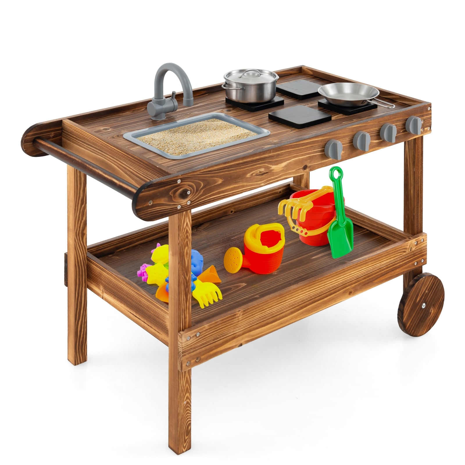 Outdoor Movable Mud Kitchen, Natural Play Kitchen Sets at Gallery Canada
