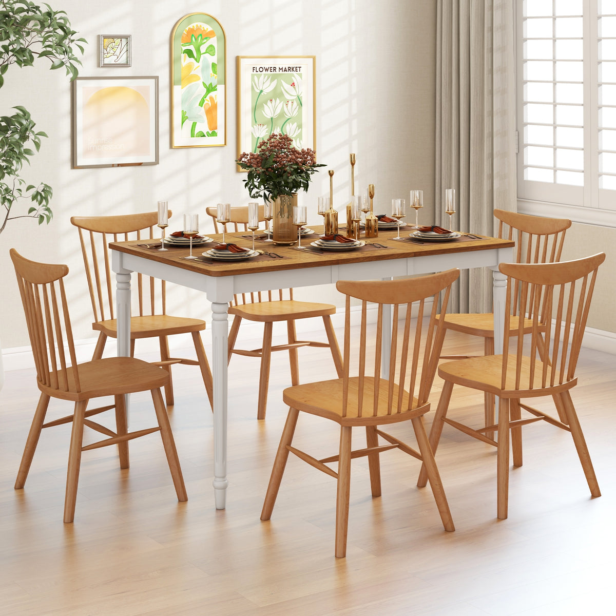 Extendable Dining Table, For 4-8 People, White Dining Tables at Gallery Canada