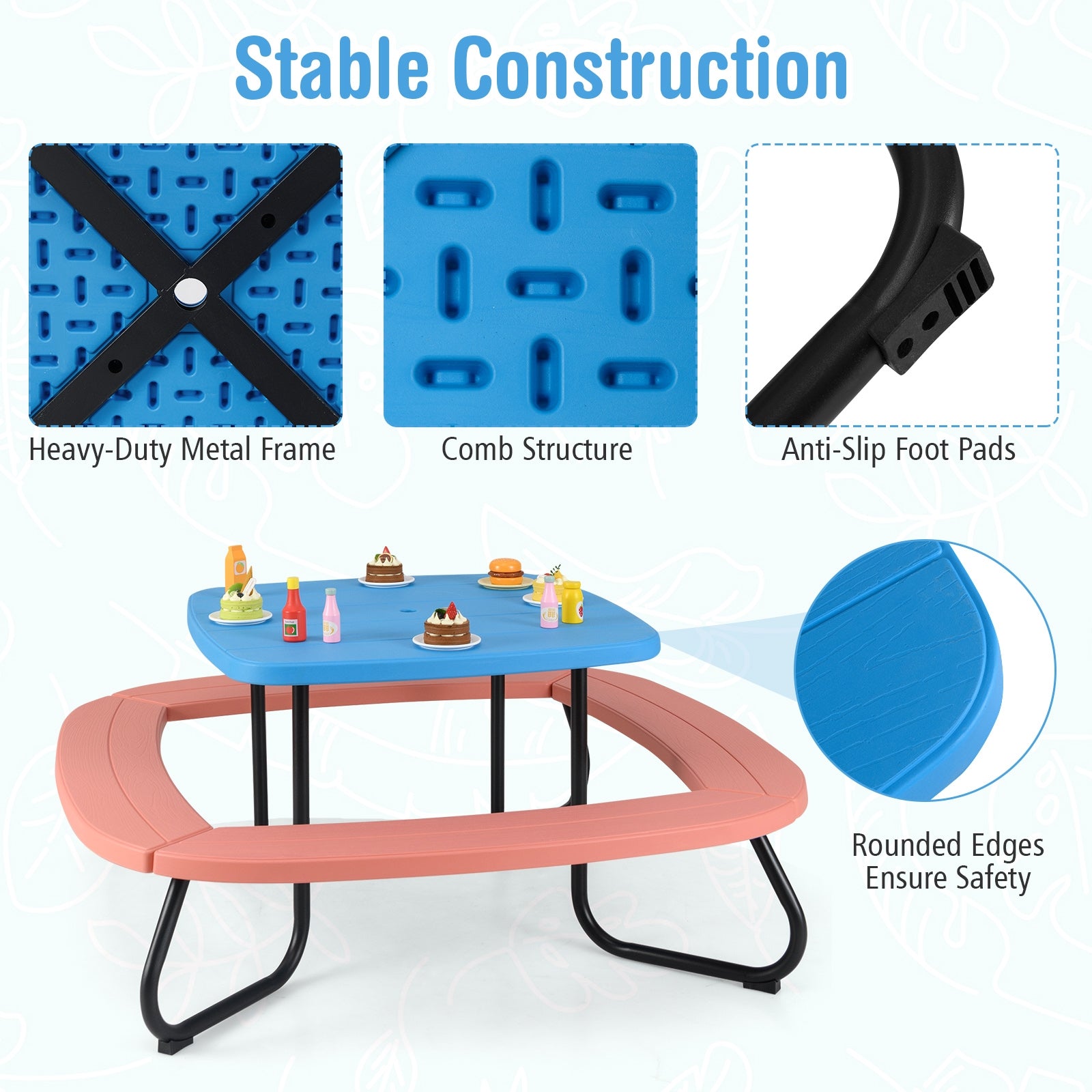 Toddler Outdoor Activity Table, Adjustable Umbrella, Brown Kids Chairs & Seating at Gallery Canada
