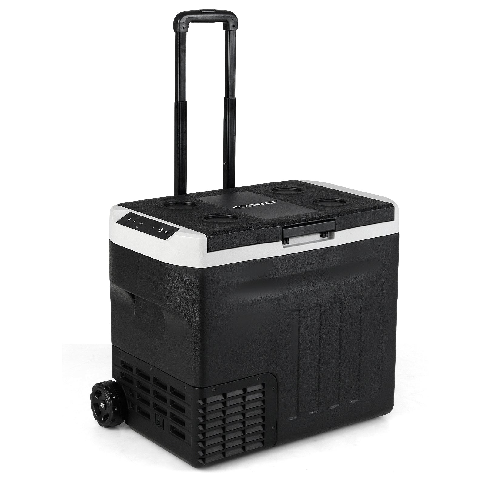 12V Car Refrigerator 42QT, Touch Panel, Removable Divider, Black Coolers at Gallery Canada