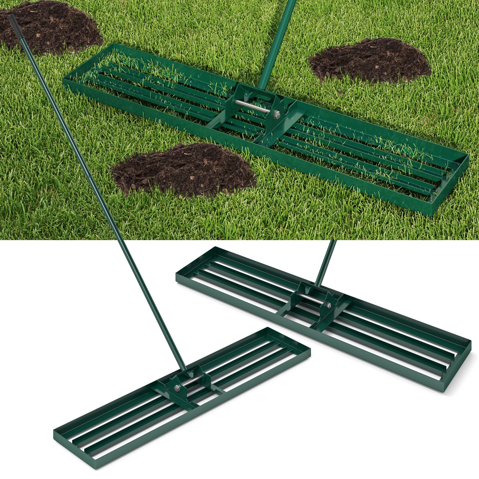 Lawn Leveling Rake, 46 x 10 Inch, Heavy Duty, Green Lawn Care Tools at Gallery Canada