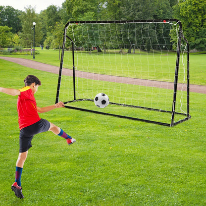 Kids Soccer Rebounder And Goal, Adjustable Height, Black Sport Equipments at Gallery Canada