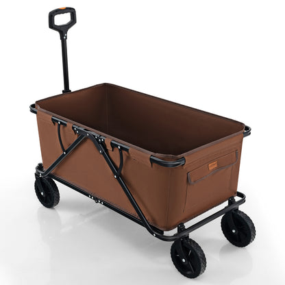 Collapsible Folding Wagon Cart, Adjustable Handlebar, Coffee Garden Carts at Gallery Canada