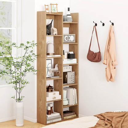 11-Tier Book Organizer Bookcase, Anti-Tipping Kits, Natural Bookcases at Gallery Canada