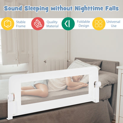 Foldable Baby Bed Rail, Swing Down Guard Rail, White Bassinets & Bedside Sleepers at Gallery Canada