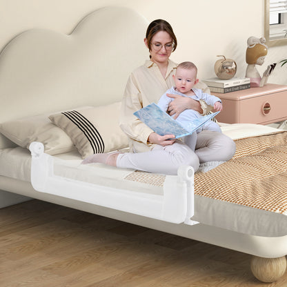 Foldable Baby Bed Rail, Swing Down Guard Rail, White Bassinets & Bedside Sleepers at Gallery Canada