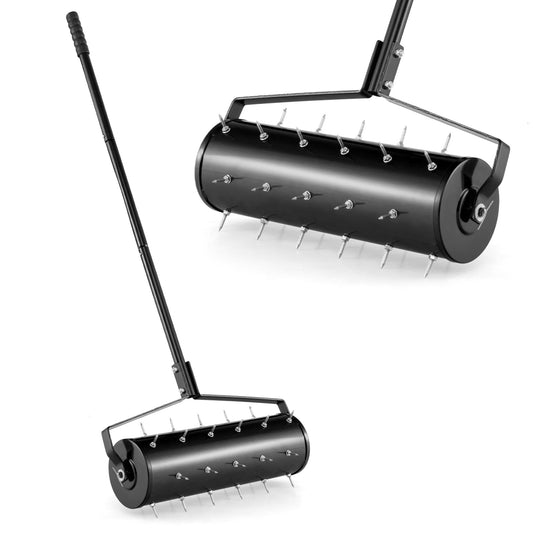 Manual Lawn Aerator, 21 Inches, Black Lawn Care Tools Black at Gallery Canada