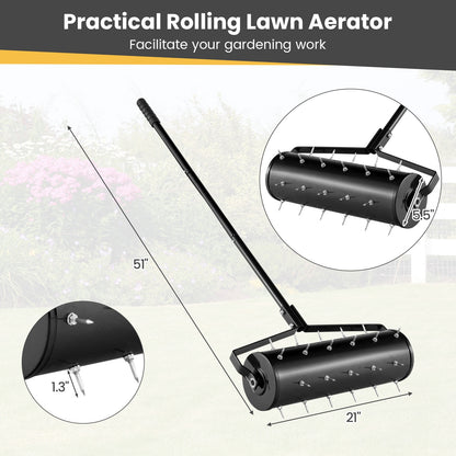 Manual Lawn Aerator, 21 Inches, Black Lawn Care Tools at Gallery Canada