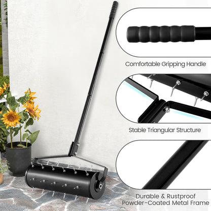 Manual Lawn Aerator, 21 Inches, Black Lawn Care Tools at Gallery Canada