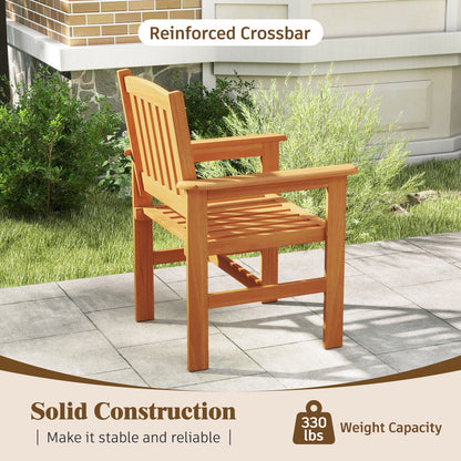 Wooden Patio Chairs Set Of 2, Natural Patio Dining Chairs at Gallery Canada
