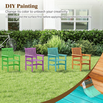 Wooden Patio Chairs Set Of 2, Natural Patio Dining Chairs at Gallery Canada