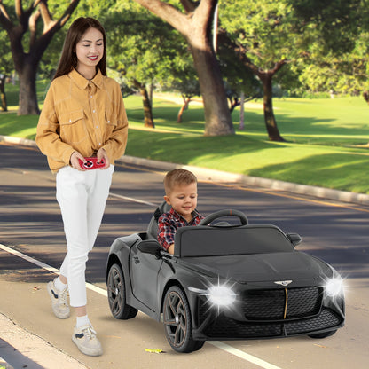 12V Kids Ride-On Bentley Bacalar Car, Black