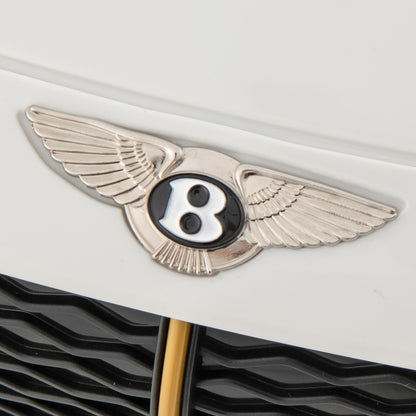 12V Kids Ride-On Racer Car, Licensed Bentley Bacalar, White Powered Ride On Toys at Gallery Canada