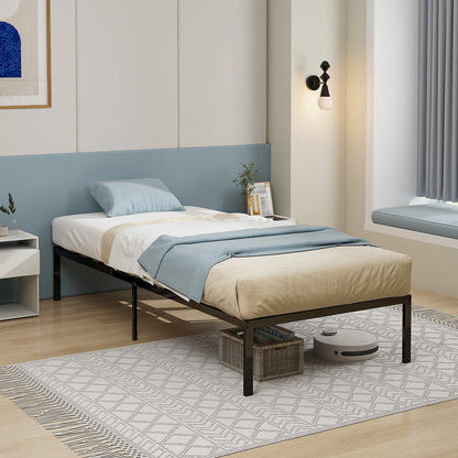 14 Inch Heavy Duty Metal Platform, Black Simple Bed Frame at Gallery Canada