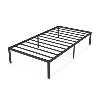 14 Inch Heavy Duty Metal Platform, Black Simple Bed Frame Black at Gallery Canada