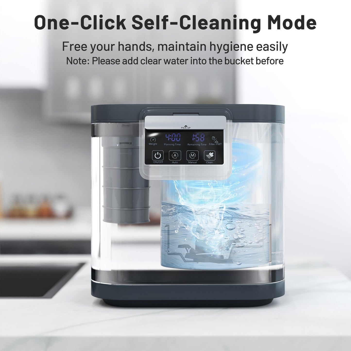 4 L Electric Kitchen Composter With Lid, LED Display, Black Food Mixers & Blenders at Gallery Canada