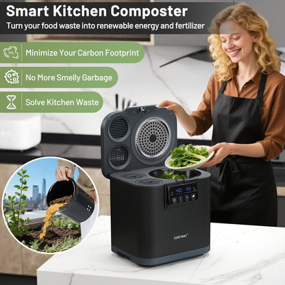 4 L Electric Kitchen Composter With Lid, LED Display, Black Food Mixers & Blenders at Gallery Canada