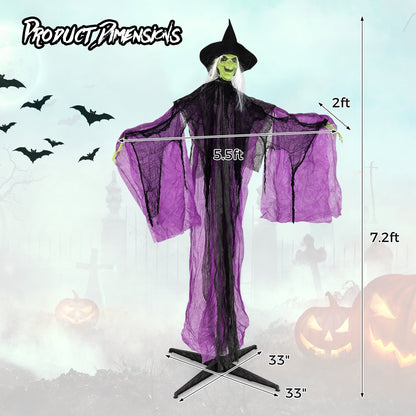 Halloween Standing Witch, 7.2 ft, Lighted Eyes, Automatic Arm Movement Halloween at Gallery Canada