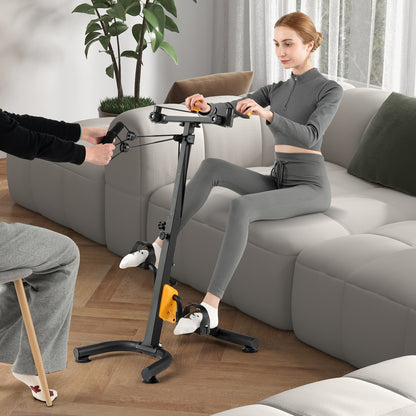 Pedal Exerciser With Adjustable Handgrip, Yellow Exercise Bikes at Gallery Canada