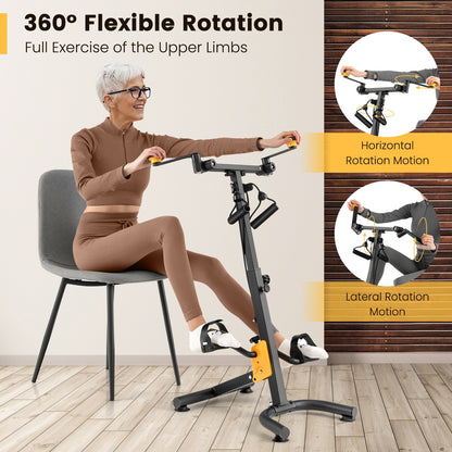 Pedal Exerciser With Adjustable Handgrip, Yellow Exercise Bikes at Gallery Canada