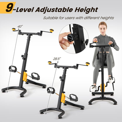 Pedal Exerciser With Adjustable Handgrip, Yellow Exercise Bikes at Gallery Canada