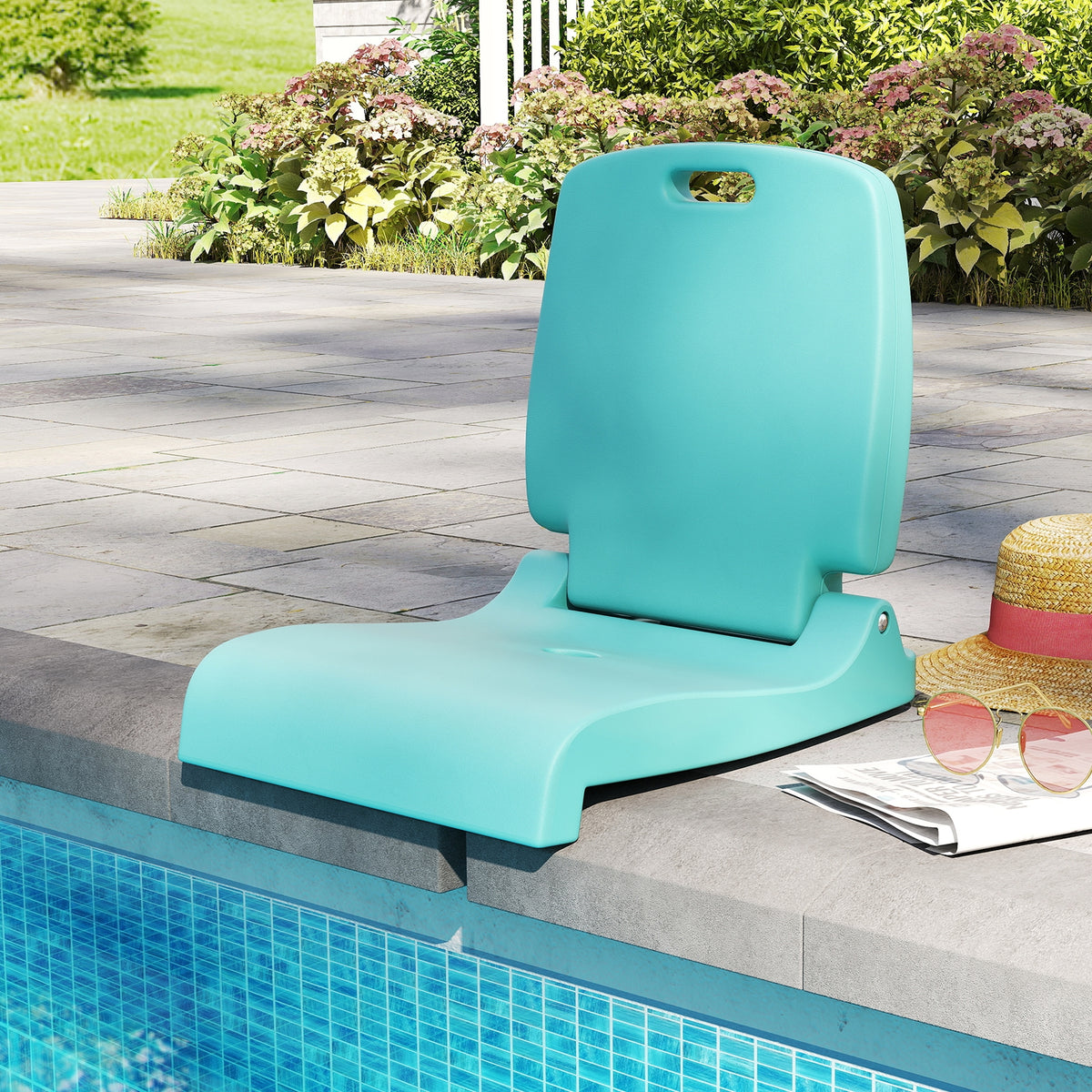 Foldable Outdoor Pool Chair, Green Beach & Lawn Chairs at Gallery Canada