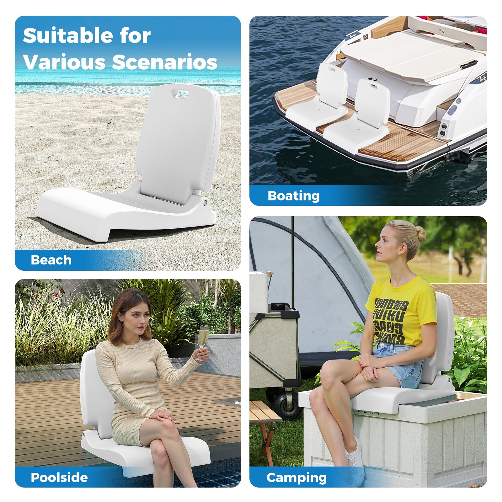 Foldable Outdoor Pool Chair, Green Beach & Lawn Chairs at Gallery Canada