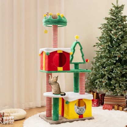 Cat Tree Tower For Indoor Cats, With Scratching Posts, Multicolor Cat Trees Condos & Scratchers at Gallery Canada