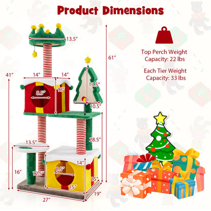 Cat Tree Tower For Indoor Cats, With Scratching Posts, Multicolor Cat Trees Condos & Scratchers at Gallery Canada
