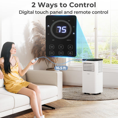 10000 BTU Portable Air Conditioner 3 in 1 Floor AC Unit Fan and Dehumidifier for Room, White Portable Air Conditioners at Gallery Canada