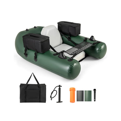 Inflatable Fishing Float Tube, With Fish Ruler And Angling Base, Camouflage Water Sports at Gallery Canada