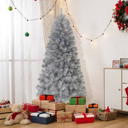 Artificial Christmas Tree With LED Lights, 6FT, Silver Christmas Tree at Gallery Canada