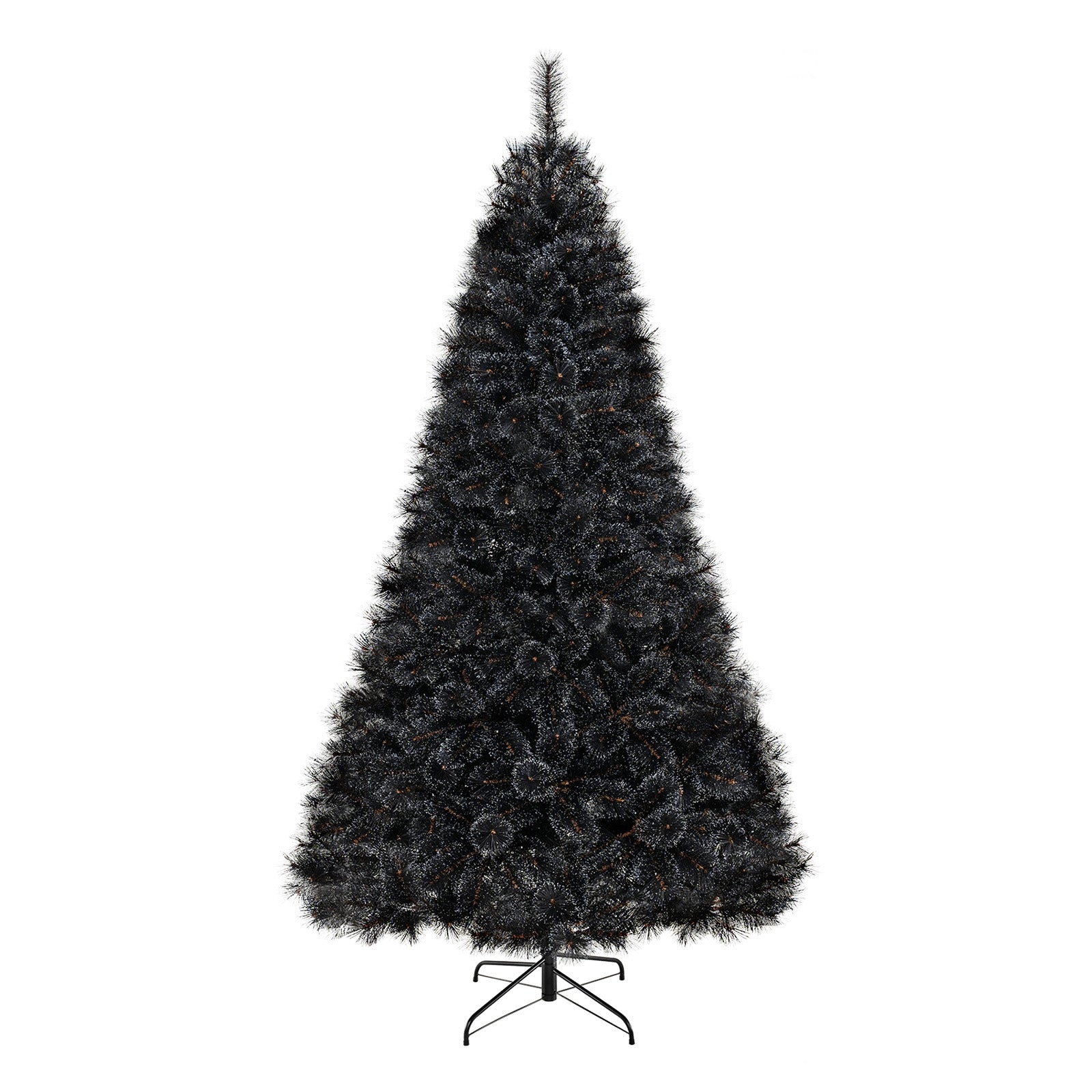 6/7/8 Feet Black Artificial Halloween Christmas Tree with PVC Branch Tips and 210/320/450 Cool White LED Lights-L, Black Christmas Tree at Gallery Canada