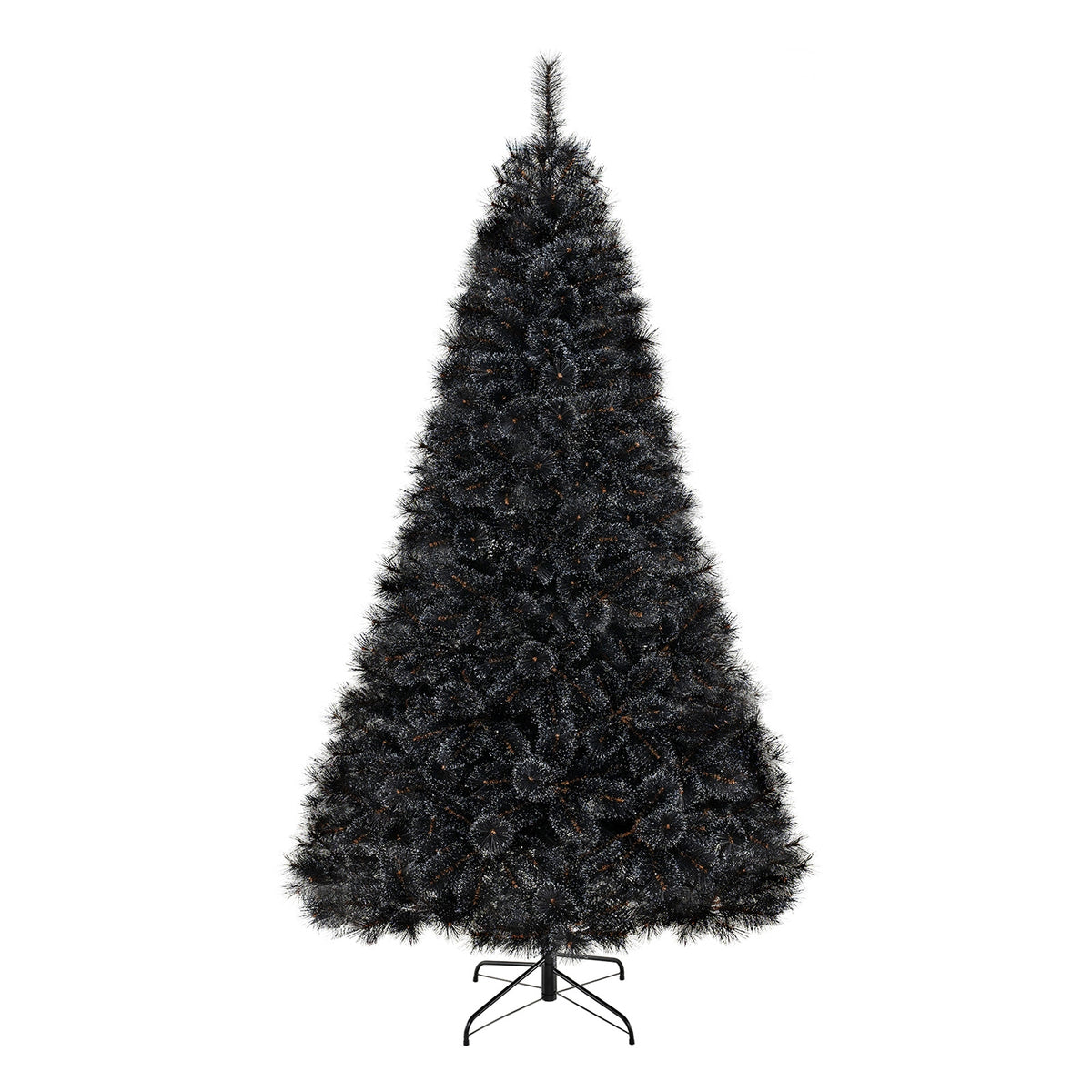 6/7/8 Feet Black Artificial Halloween Christmas Tree with PVC Branch Tips and 210/320/450 Cool White LED Lights-L, Black Christmas Tree at Gallery Canada