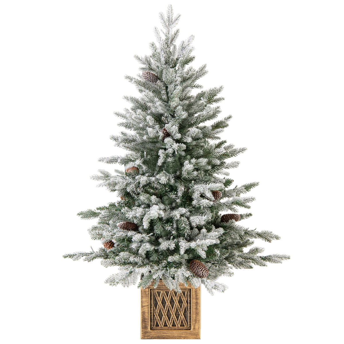 4 FT Pre-Lit Artificial Christmas Tree, 100 LED Lights, Green Christmas Tree at Gallery Canada