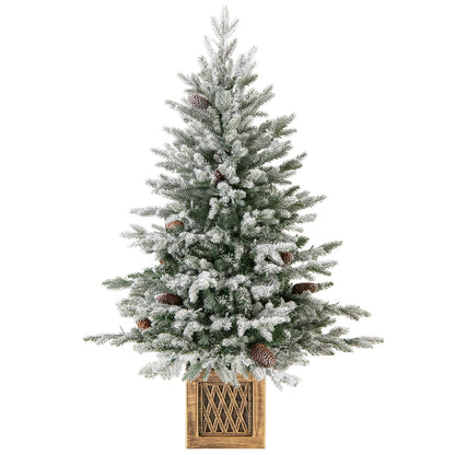 4 FT Pre-Lit Artificial Christmas Tree, 100 LED Lights, Green Christmas Tree at Gallery Canada