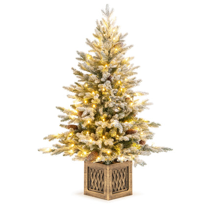 4 FT Pre-Lit Artificial Christmas Tree, 100 LED Lights, Green Christmas Tree at Gallery Canada