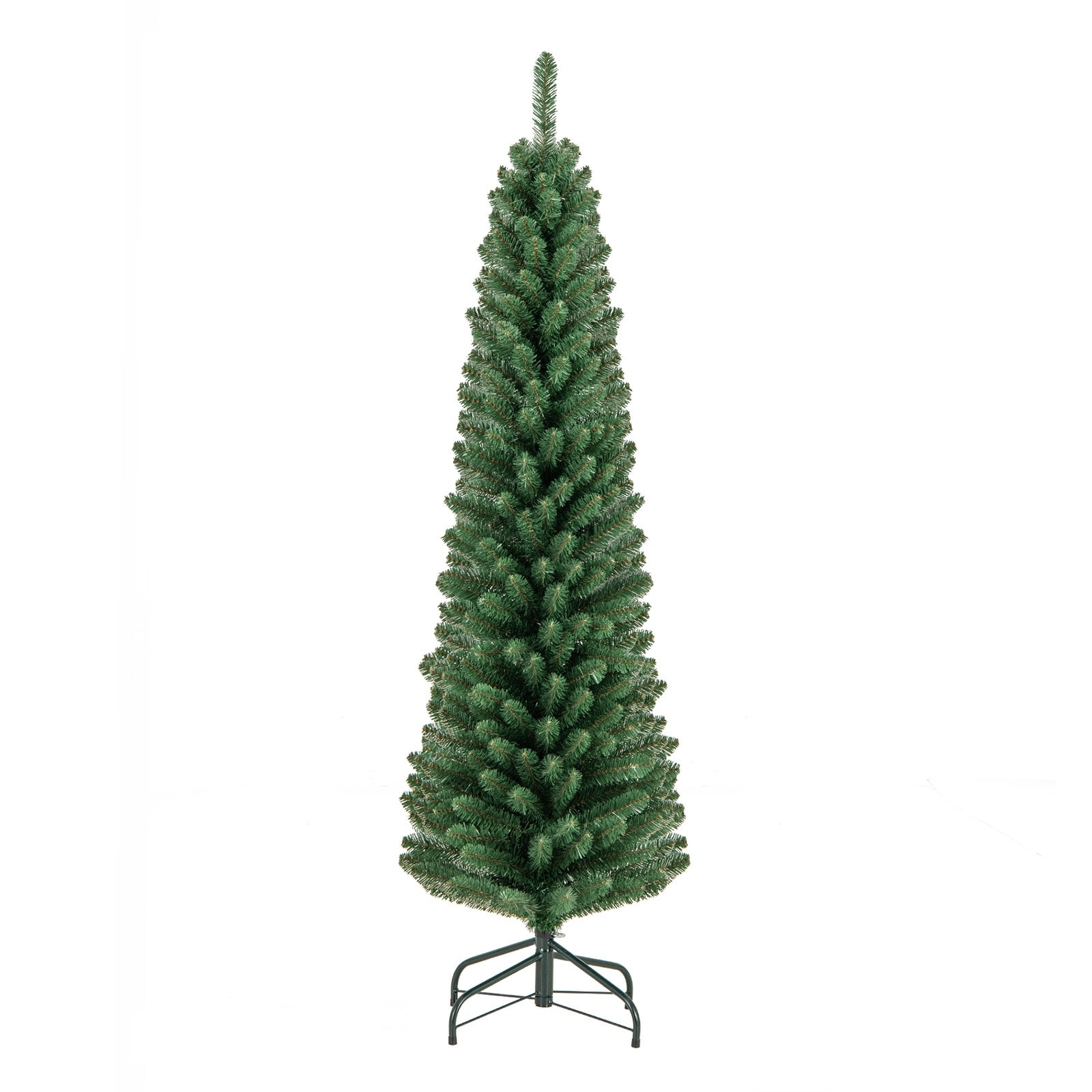 5 Feet Pencil Christmas Tree, Memory Wire Branch Tips, Metal Stand, Green Christmas Tree Green at Gallery Canada